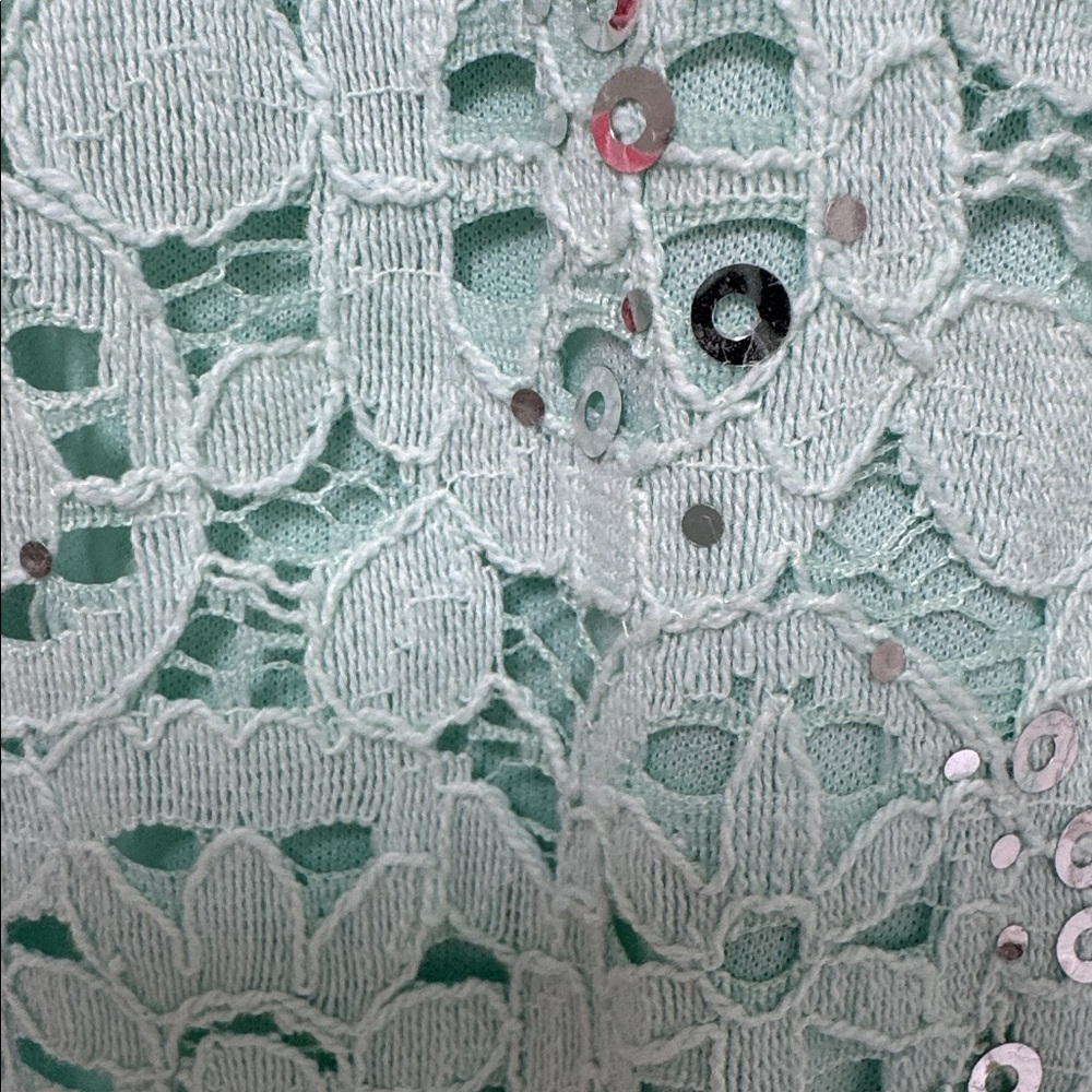 Alex Evenings Light Aqua Lace Ensemble 3 piece set - Picture 3 of 11
